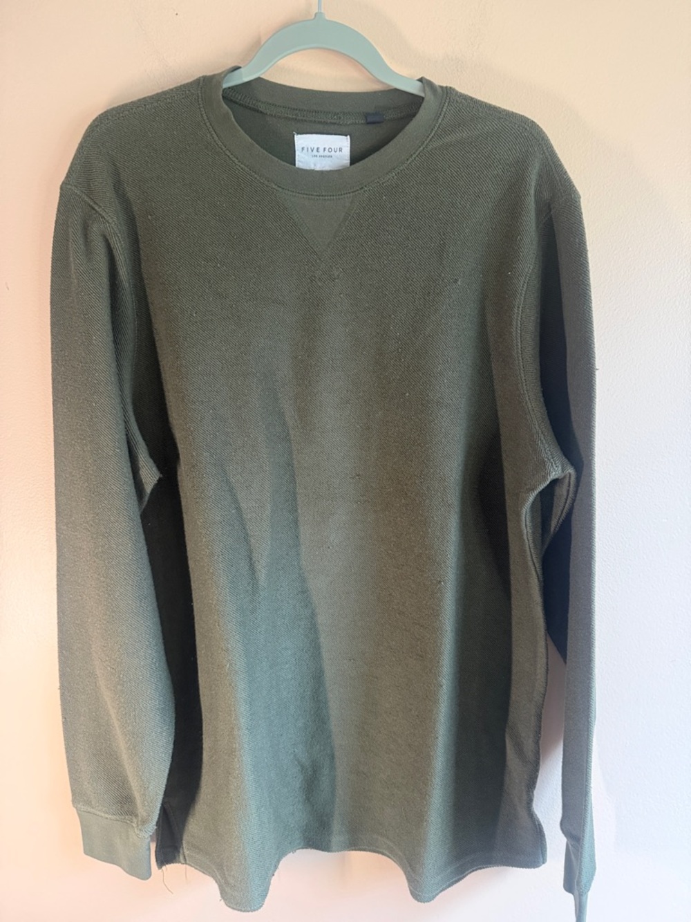 Five Four Olive Crewneck Knit Sweater